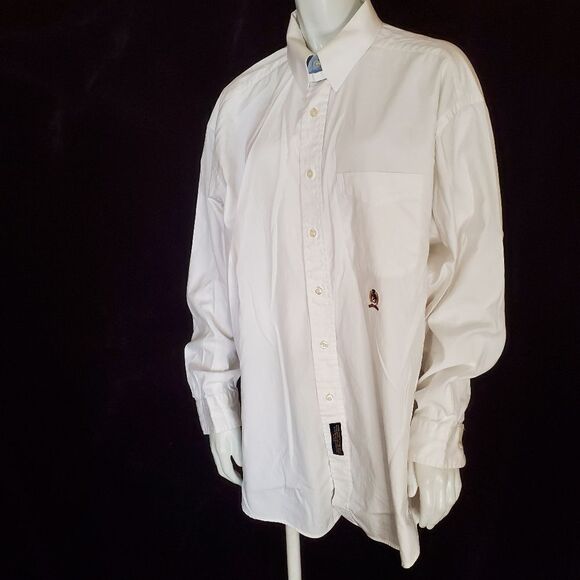 Tommy Hilfiger White Button Down Shirt (17-34) - Picture 1 of 5
